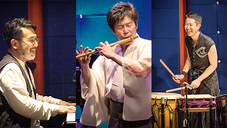 Yasukazu KANO - Shinobue Concert with Japanese drum & piano -